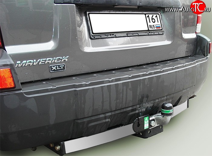 11 399 р. Фаркоп Лидер Плюс (c нерж. пластиной) Ford Maverick TM1 рестайлинг, 5 дв. (2004-2007) (Без электропакета)