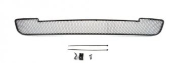 399 р. Сетка в воздухозаборник бампера Arbori (15 мм, для авто с хром.пакетом)  Ford Mondeo  MK5 CD391 (2014-2018) (Черная). Увеличить фотографию 1