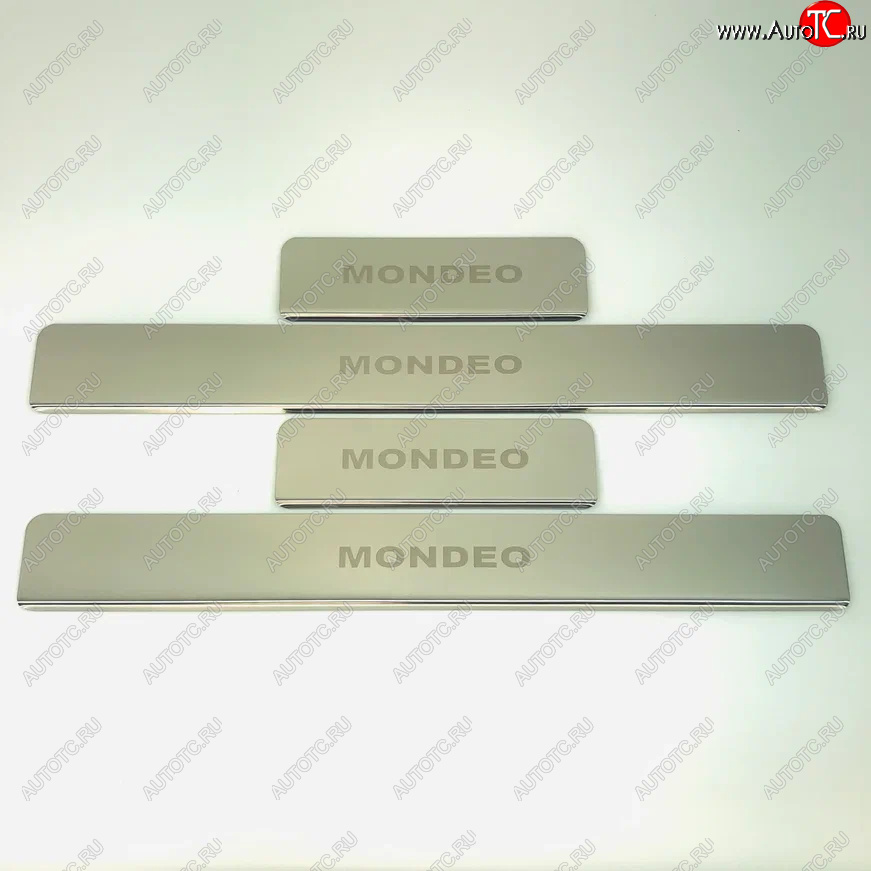 2 179 р. Накладки порожков салона INOX  Ford Mondeo  MK5 CD391 (2014-2024) (Нержавеющая сталь)