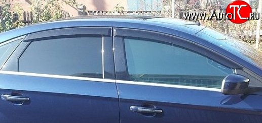 999 р. Комплект дефлекторов окон (ветровиков) 4 шт. (седан) Russtal Ford Mondeo Mk4,BD дорестайлинг, седан (2007-2010)