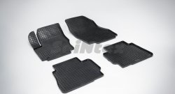 4 749 р. Износостойкие коврики в салон с рисунком Сетка SeiNtex Premium 4 шт. (резина) Ford Mondeo Mk4,BD рестайлинг, седан (2010-2014). Увеличить фотографию 1
