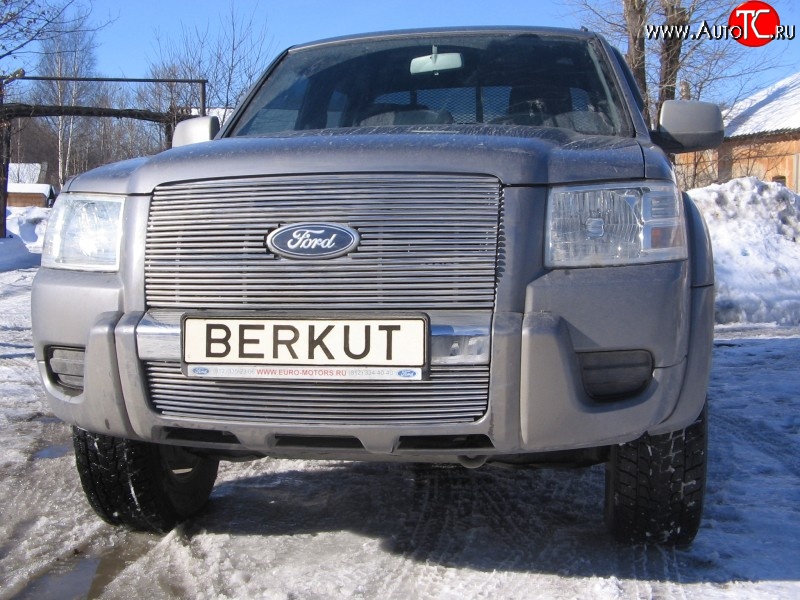5 799 р. Декоративная вставка воздухозаборника (рестайлинг) Berkut Ford Ranger 2 (2006-2009)