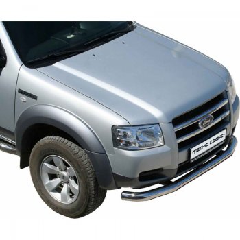Защита переднего бампера ТехноСфера (Техно Сфера) (нержавейка, d76 mm) Ford (Форд) Ranger (Ренджер)  2 (2006-2011) 2  рестайлинг