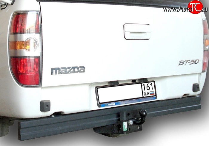 6 199 р. Фаркоп Лидер Плюс (до 1200 кг)  Ford Ranger  2 (2006-2009), Mazda BT-50 (2006-2011) (Без электропакета)