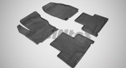 Износостойкие коврики в салон с рисунком Сетка SeiNtex Premium 4 шт. (резина) Ford S-Max 1 дорестайлинг (2006-2010)
