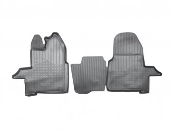 1 699 р. Комплект салонных ковриков (короткая база) Norplast Ford Tourneo Custom дорестайлинг (2012-2018) (цвет: черный). Увеличить фотографию 1