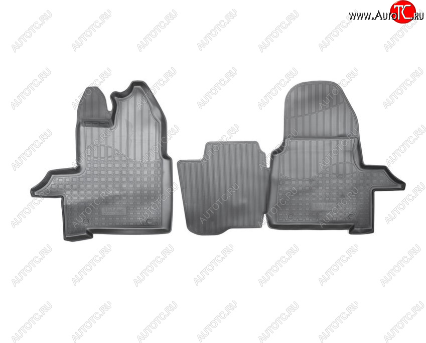 1 699 р. Комплект салонных ковриков (короткая база) Norplast Ford Tourneo Custom дорестайлинг (2012-2018) (цвет: черный)