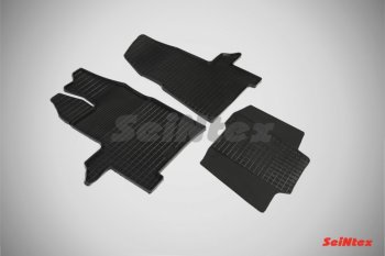 2 599 р. Износостойкие резиновые коврики в салон Сетка Seintex  Ford Transit  4 (2014-2021). Увеличить фотографию 1
