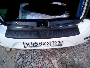 1 089 р. Накладка защитная на задний бампер Yuago  Renault Sandero  (B8) (2014-2018). Увеличить фотографию 4