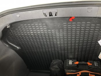 1 579 р. Коврик в багажник Element (полиуретан) (седан)  Volvo S40  MS седан (2004-2012) (Черный). Увеличить фотографию 8