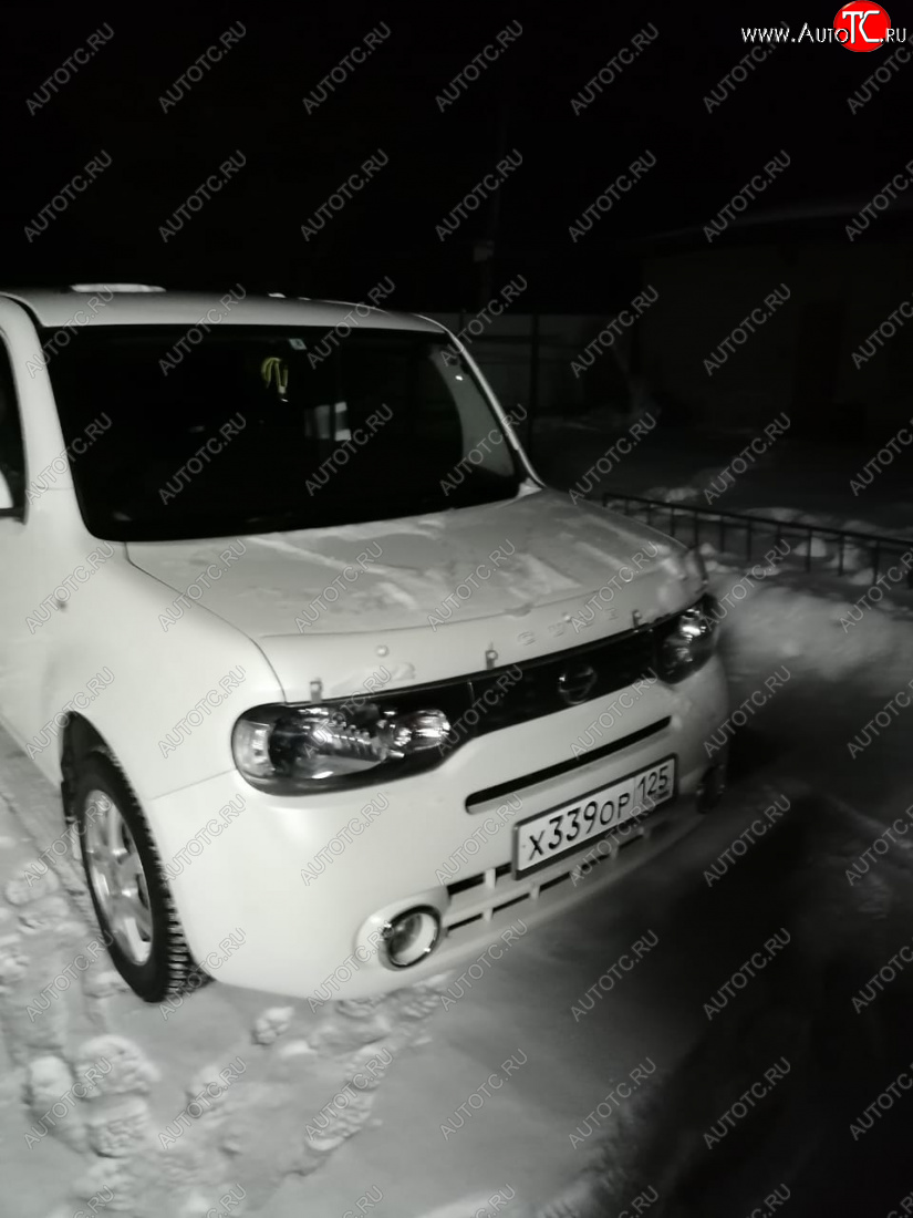 2079р Дефлектор капота CA-Plastiс Nissan Cube 3 Classic прозрачный, Без  надписи купить