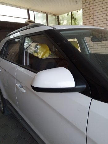 2 089 р. Правое боковое зеркало заднего вида SAT (3 контакта)  Hyundai Creta  GS (2015-2021) (Неокрашенное). Увеличить фотографию 2