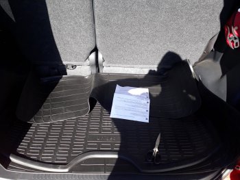 Коврик багажника KIA Sorento (UM/Prime) 3 поколение дорестайлинг (2014-2018) Norplast Unidec (универсальный). (Цвет: черный)Цена: 1 599 р.. Увеличить фотографию 3
