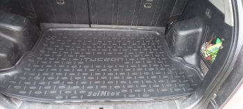 1 299 р. Коврик в багажник SeiNtex (полимер)  Hyundai Tucson  1 JM (2004-2010). Увеличить фотографию 3