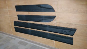 1 749 р. Комплект нижних молдингов на дверь Софи-2 Лада Гранта 2191 лифтбэк дорестайлинг  (2013-2017) (Неокрашенные). Увеличить фотографию 9