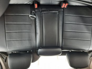6 249 р. Чехлы для сидений SeiNtex (экокожа, черные) Opel Astra H хэтчбек 5дв дорестайлинг (2004-2007). Увеличить фотографию 2