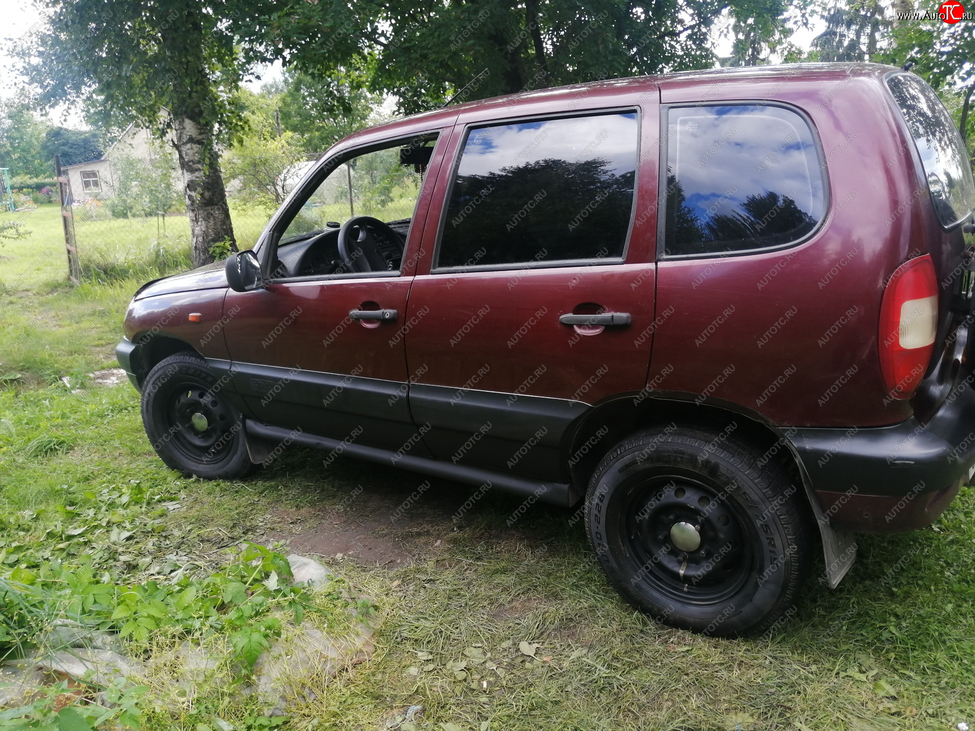 1059р Пороги накладки Autodemic Chevrolet Niva 2123, Лада 2123 Нива Шевроле  Текстурная поверхность купить