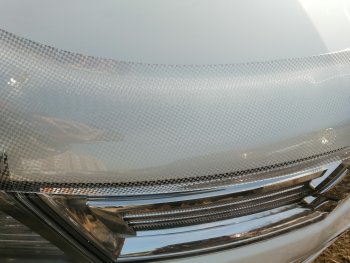 2 599 р. Дефлектор капота CA-Plastiс  Suzuki Solio (2010-2015) (Шелкография серебро). Увеличить фотографию 5