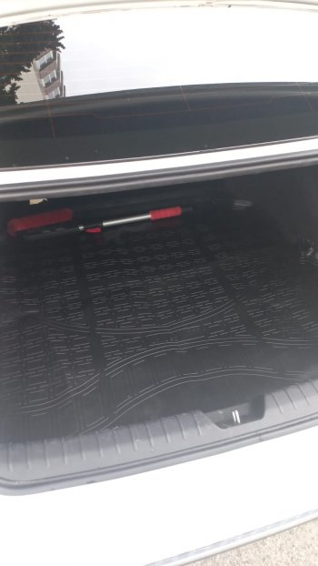 1 899 р. Коврик в багажник Norplast Unidec KIA Optima JF седан рестайлинг (2018-2020) (Цвет: черный). Увеличить фотографию 3