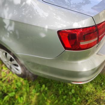 6 599 р. Задний бампер SAT  Volkswagen Jetta  A6 (2015-2018) (Неокрашенный). Увеличить фотографию 3