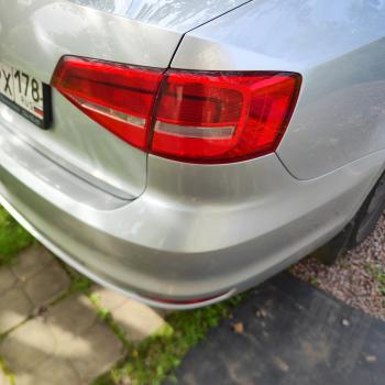6 599 р. Задний бампер SAT  Volkswagen Jetta  A6 (2015-2018) (Неокрашенный). Увеличить фотографию 5