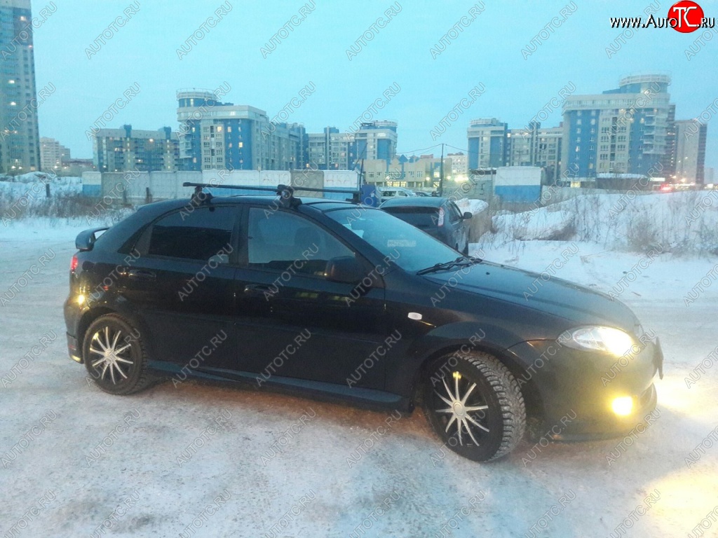 Пороги накладки Атланта Chevrolet Lacetti хэтчбек (2002-2013) (Неокрашенные)