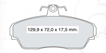 629 р. Колодка переднего дискового тормоза DAFMI INTELLI ГАЗ ГАЗель 3302 1-ый рестайлинг бортовой  (2003-2010). Увеличить фотографию 3
