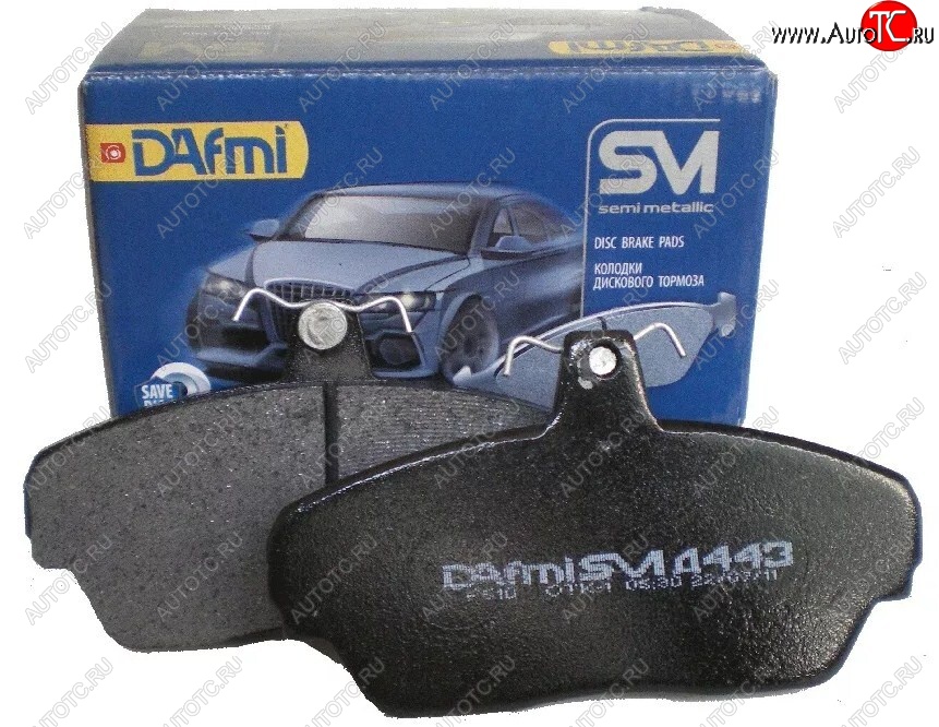 1 049 р. Колодка переднего дискового тормоза DAFMI (SM) ГАЗ Соболь 2752 дорестайлинг цельнометаллический фургон (1998-2002)