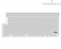 1 429 р. Коврик салонный Norplast (задний)  ГАЗ ГАЗель  2705 (1995-2010) (Черный). Увеличить фотографию 2