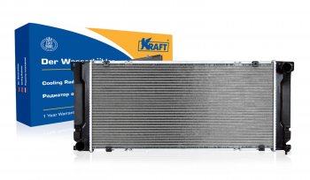 Радиатор двигателя KRAFT (дв. Cummins ISF 2.8S, Евро-4, технология NOC) ГАЗ ГАЗель Next A21,A22, С41, С42, Фермер  шасси со сдвоенной  (2014-2024)