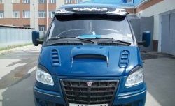 3 519 р. Пластиковый капот Super-Sport ГАЗ ГАЗель 3221,Бизнес 2-ой рестайлинг автобус (2010-2024) (Неокрашенный). Увеличить фотографию 3
