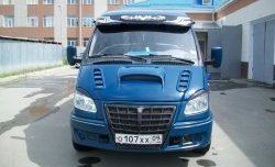 3 519 р. Пластиковый капот Super-Sport ГАЗ ГАЗель 3221,Бизнес 2-ой рестайлинг автобус (2010-2024) (Неокрашенный). Увеличить фотографию 2