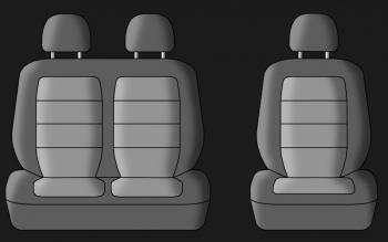 4 699 р. Чехлы для сидений Lord Autofashion Дублин (жаккард, 3 места)  ГАЗ ГАЗель ( 3302,  2705,  2705,Бизнес,  3302,Бизнес) (2003-2024) (черный/прямоугольник черный). Увеличить фотографию 3