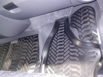 999 р. Комплект ковриков в салон Aileron 3D (передние)  ГАЗ ГАЗон Next (2014-2024). Увеличить фотографию 3