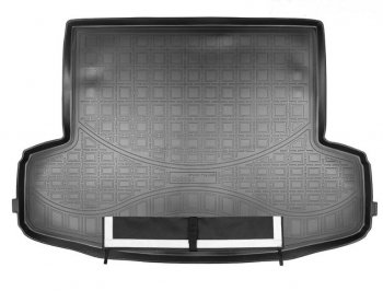 Коврик багажника Norplast Geely (Джили) Emgrand X7 (Эмгранд) (2019-2024) 2-ой рестайлинг  (Черный с погрузочным ковриком (фартуком))