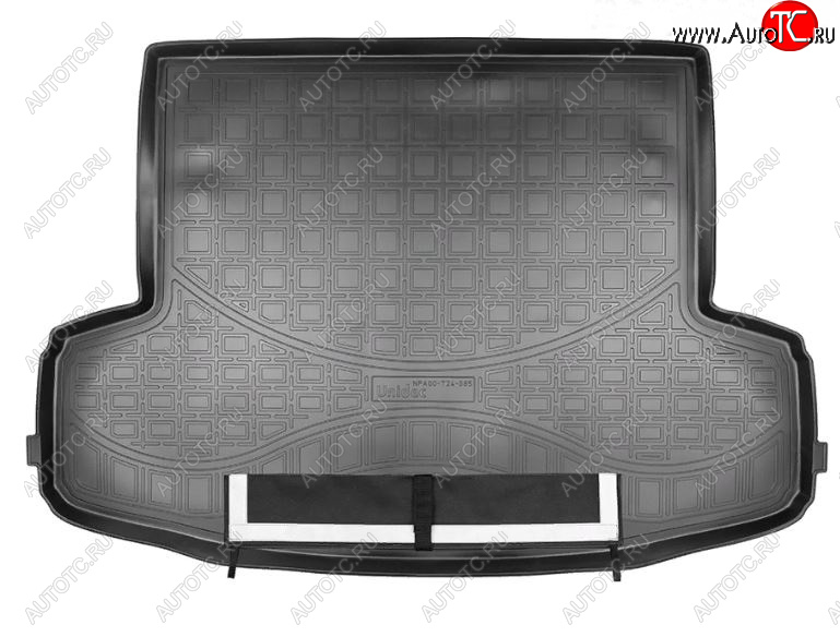 2 569 р. Коврик багажника Norplast  Geely Emgrand X7 (2019-2024) (Черный с погрузочным ковриком (фартуком))