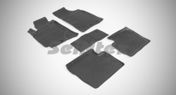 4 299 р. Износостойкие коврики в салон с высоким бортом SeiNtex Premium 4 шт. (резина) Geely Emgrand EC7 седан (2009-2016). Увеличить фотографию 1