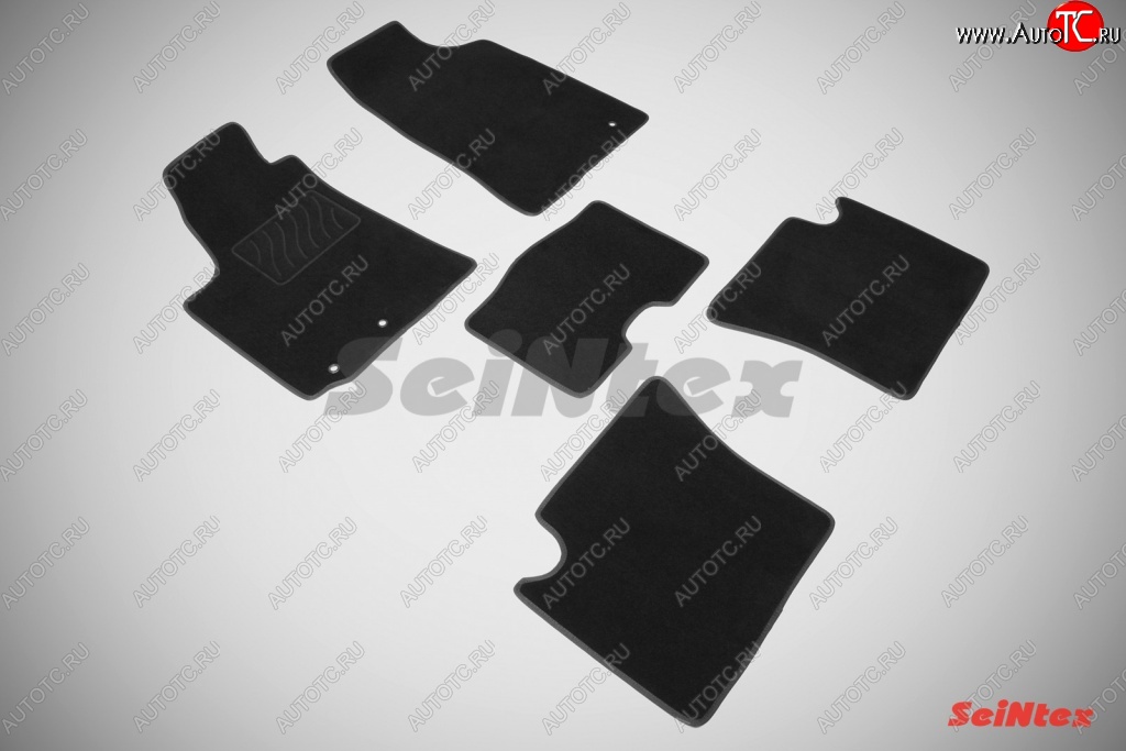 2 399 р. Износостойкие коврики в салон SeiNtex Premium LUX 4 шт. (ворсовые)  Geely MK (2006-2015)