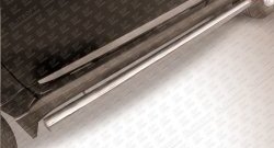 12 349 р. Защита порогов из круглой трубы диаметром 76 мм Slitkoff Great Wall Hover H3  рестайлинг (2014-2016) (Нержавейка, Полированная). Увеличить фотографию 1