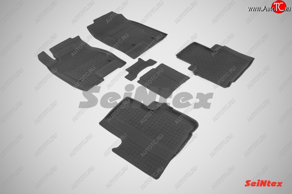 4 599 р. Износостойкие коврики в салон с высоким бортом SeiNtex Premium 5 шт. (резина)  Haval H6  1 (2014-2017)
