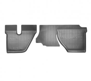 1 459 р. Комплект салонных ковриков Norplast Unidec  Hino 300 (2010-2024) (Цвет: черный). Увеличить фотографию 1