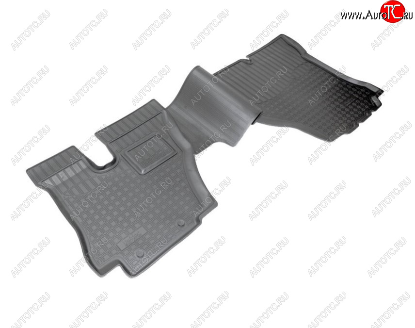 1 459 р. Комплект салонных ковриков Norplast Unidec Hino 500  рестайлинг (2015-2024) (Цвет: черный)