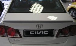 4 149 р. Лип спойлер CT  Honda Civic  8 (2005-2011) (Неокрашенный). Увеличить фотографию 1