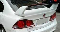 8 799 р. Спойлер M-VRS 2 Honda Civic 8 FD дорестайлинг, седан (2005-2008) (Неокрашенный). Увеличить фотографию 2