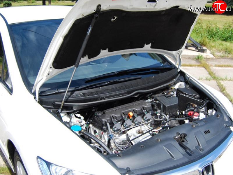 2 969 р. Упор капота Sport Honda Civic 8 FD дорестайлинг, седан (2005-2008)