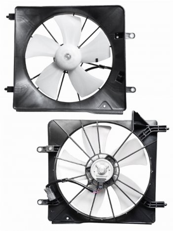 Вентилятор радиатора в сборе SAT (2.4) Honda Accord 7 универсал CM дорестайлинг (2002-2006)