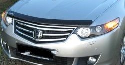 2 399 р. Дефлектор капота NovLine  Honda Accord  8 седан CU (2008-2011). Увеличить фотографию 1