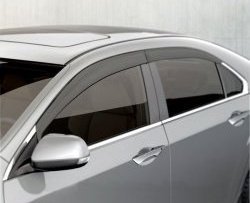 2 199 р. Дефлекторы окон (ветровики) Novline 4 шт  Honda Accord  8 седан CU (2008-2011). Увеличить фотографию 1