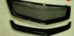 4 899 р. Решётка радиатора (дорестайлинг) Sport v3  Honda Accord  8 седан CU (2008-2011) (Неокрашенная, Без сетки). Увеличить фотографию 2