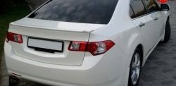 5 099 р. Накладка крышки багажника Elegance (липспойлер)  Honda Accord  8 седан CU (2008-2011) (Неокрашенный). Увеличить фотографию 9